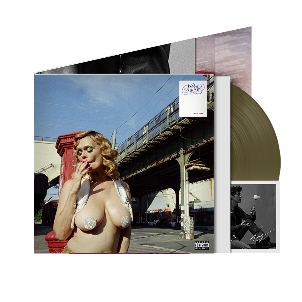 Troye Sivan She's the Best - Store Exclusive Transparent Burnt Vinyl with Collectible Poster + Signed Art Card  Vinyl-Bundle 456391